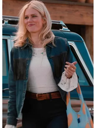 Marshals S01 Ellyn Jameson Fringe Denim Shirt