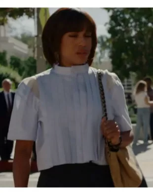 Imperfect Women 2026 Kerry Washington Pleated Shirt