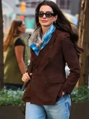 Devil wears Prada 2 Anne Hathaway Brown Blazer