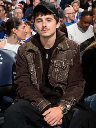 Philadelphia 76er Timothee Chalamet Denim Jacket