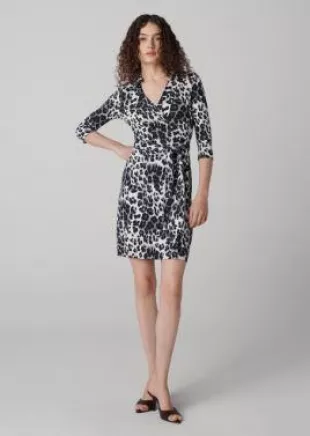 Diane von Furstenberg - Metallic Gold Silk Layla Dress