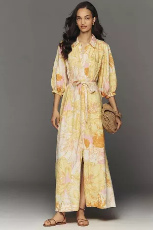 The Mona Linen Shirt Dress