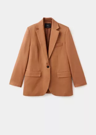 Straight Fit Suit Blazer