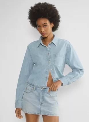 The ’80s Comfy Waist Denim Shirt