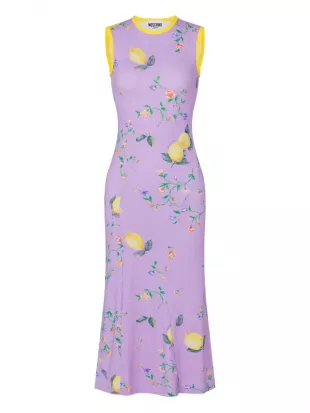 Floral-print Sleeveless Midi Dress