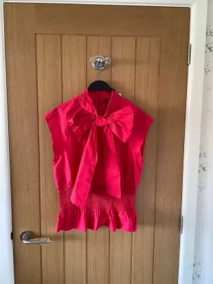Poplin Top with Bow