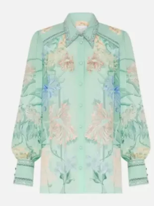 Hacks S05 Jean Smart Floral Blouson Sleeve Blouse
