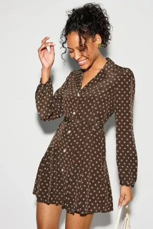Printed Shirtdress