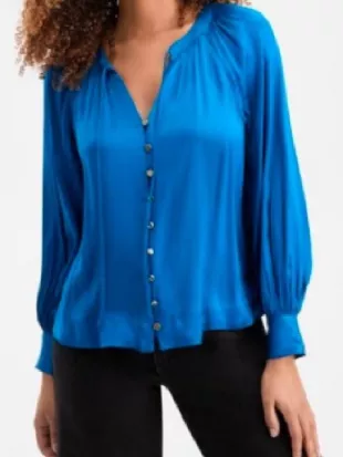The Young and the Restless Sharon Newman Blue Blouse