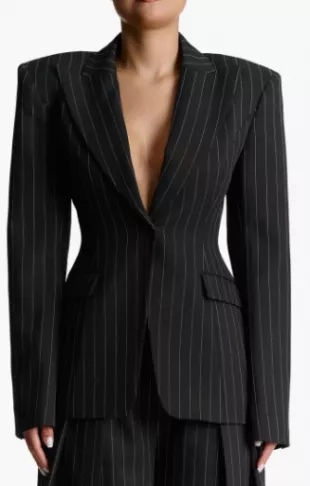 Pinstripe Blazer