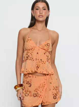 What A Coincidence Beaded Top