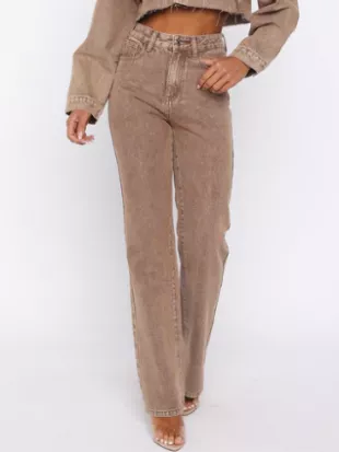 Something To Prove High Rise Straight Leg Jeans