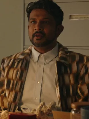Ghosts US S05 Utkarsh Ambudkar Geo Print Jacket