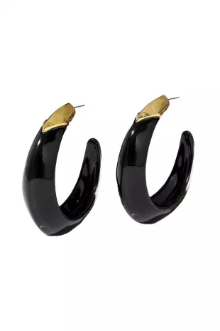 Luminous Edged Hoop Earrings