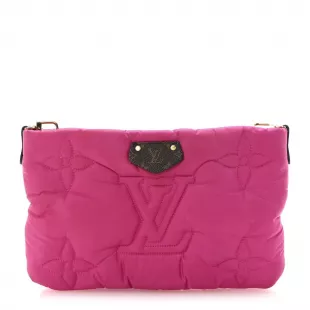 Econyl Monogram Pillow Maxi Multi Pochette Accessories Mini Pochette Fuchsia