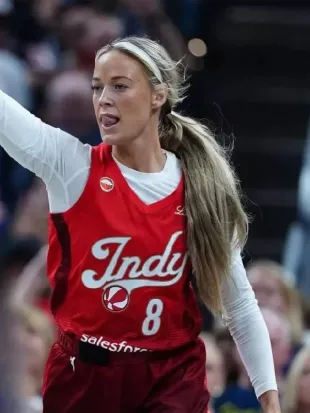 Sophie Cunningham Indiana Fever Red Rebel Jersey