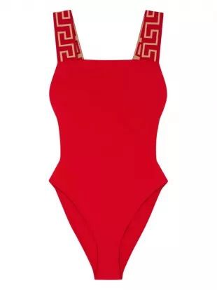 Greca Border One-piece Swimsuit