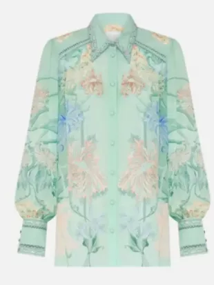Hacks S05 Jean Smart Floral Blouson Sleeve Blouse