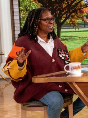 The View 2026 Whoopi Goldberg Tiger Cardigan