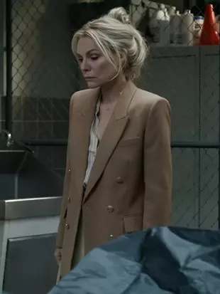 Michelle Pfeiffer The Madison Brown Blazer