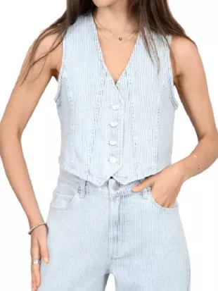 Off Campus Hannah Wells Blue Vest