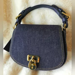 Denim Medium Tanner Crossbody Bag