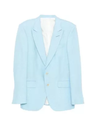 American Idol S24 Luke Bryan Blue Sequin Blazer