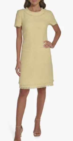 Dodo Bar Or - Maya Cut-Out Knit Dress In Yellow