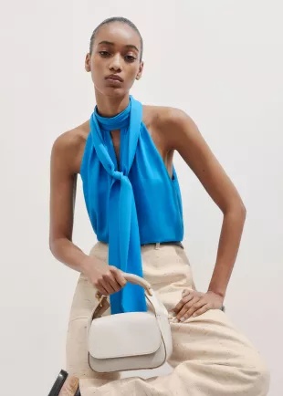 Halterneck Top + Tie