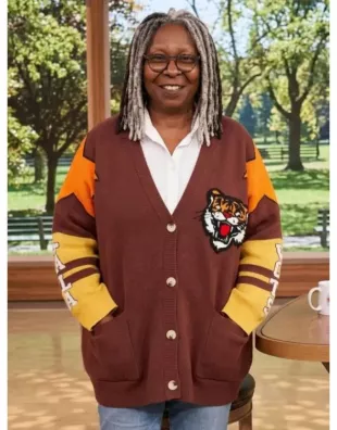 The View 2026 Whoopi Goldberg Tiger Cardigan