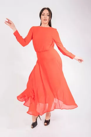 Long Silk Dress