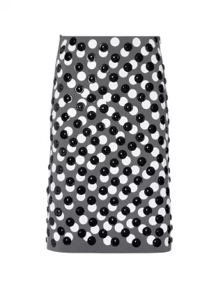 Polka-dot Viscose Skirt