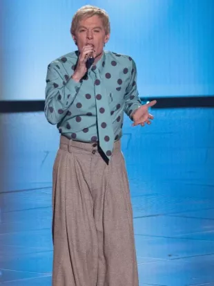American Idol S24 Clay Aiken Polka Dot Shirt
