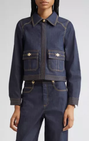 Lydie Crop Denim Jacket