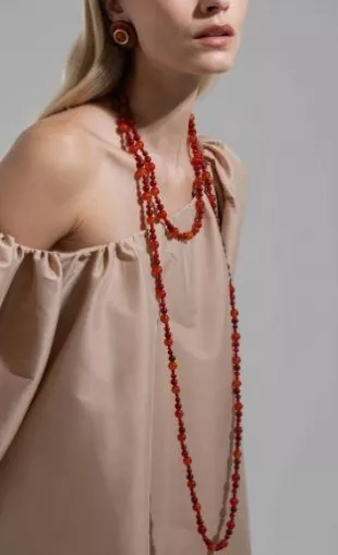 Veda Semiprecious Bead Necklace