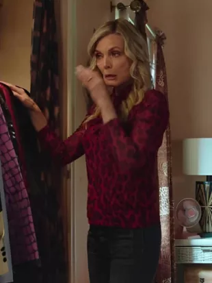 Margos Got Money Troubles S01 Michelle Pfeiffer Leopard Print Top