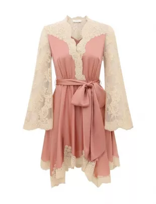 Luna Satin Drape Mini Dress