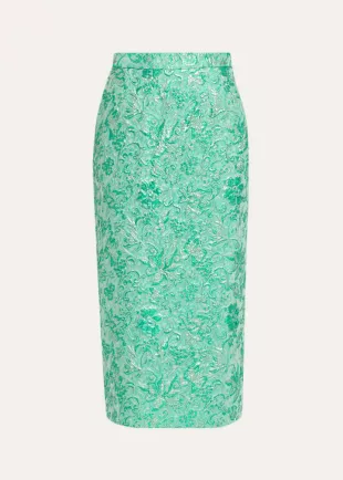 Tubo Cloque Pencil Skirt