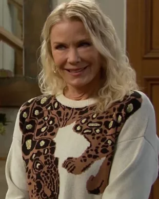 Bold And The Beautiful 2026 Katherine Kelly Lang Leopard Jumper