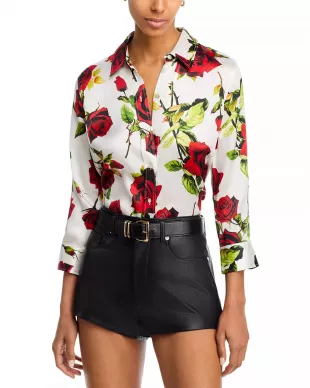 Dani Silk 3/4 Sleeve Blouse