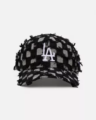 Dodgers Frayed Checkerboard 9forty A Frame Snapback