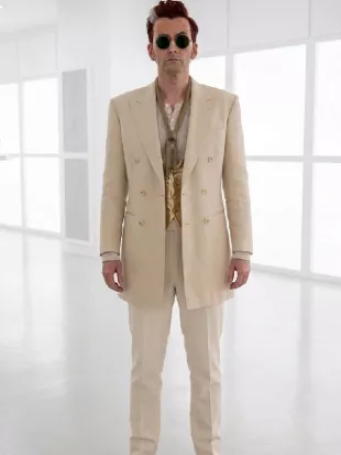 Good Omens S3 David Tennant Blazer