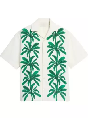 Perfect Match S4 Nick Lachey Green Floral Print Shirt