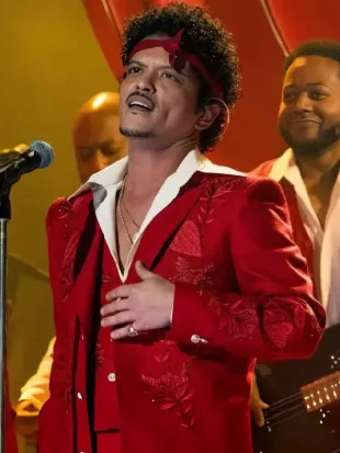 Bruno Mars 68th Annual Grammy Awards Red Blazer