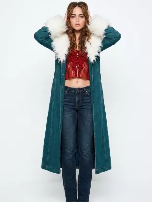 Off Campus 2026 Allie Hayes Denim Coat