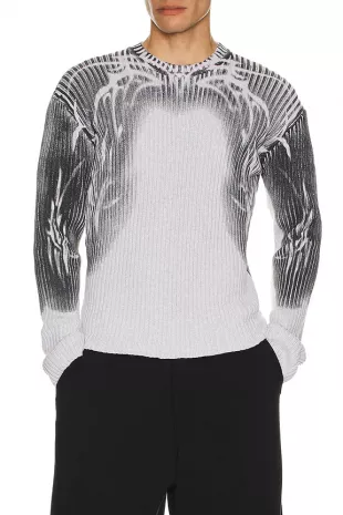 Tattoo Spray Knit Sweater