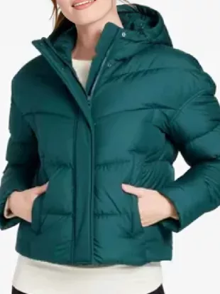 Chicago Fire S14 Stella Kidd Hooded Puffer Jacket