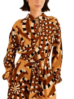 The Valley S03 Lala Kent Brown Printed Jumpsuit