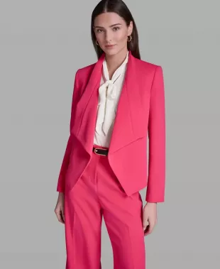 Open-Front Collared Jacket