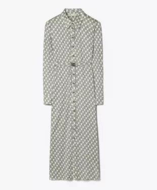 Printed Viscose Shirtdress